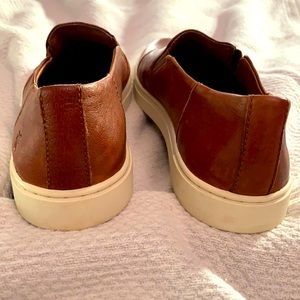 Frye leather slip on sneakers